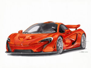 MCLAREN P1 _ Œuvre originale
