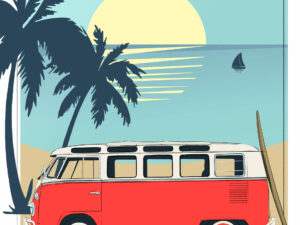VOLKSWAGEN Combi T1 rouge