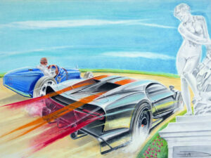 BUGATTI Chiron Super Sport 300+, Type 35 C _ Œuvre originale