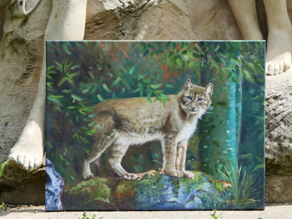 Le lynx à l'orée de la forêt _ Œuvre originale – Image 4